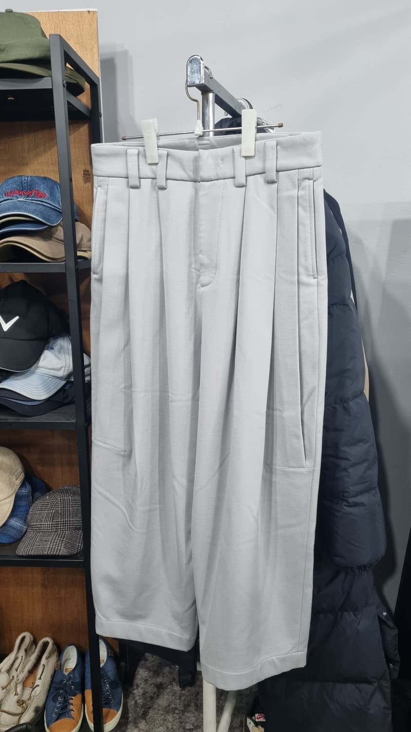 (한섬) SYSTEM HOMME 쓰리턱 기모 추동용 벌룬팬츠 31 상품이미지1