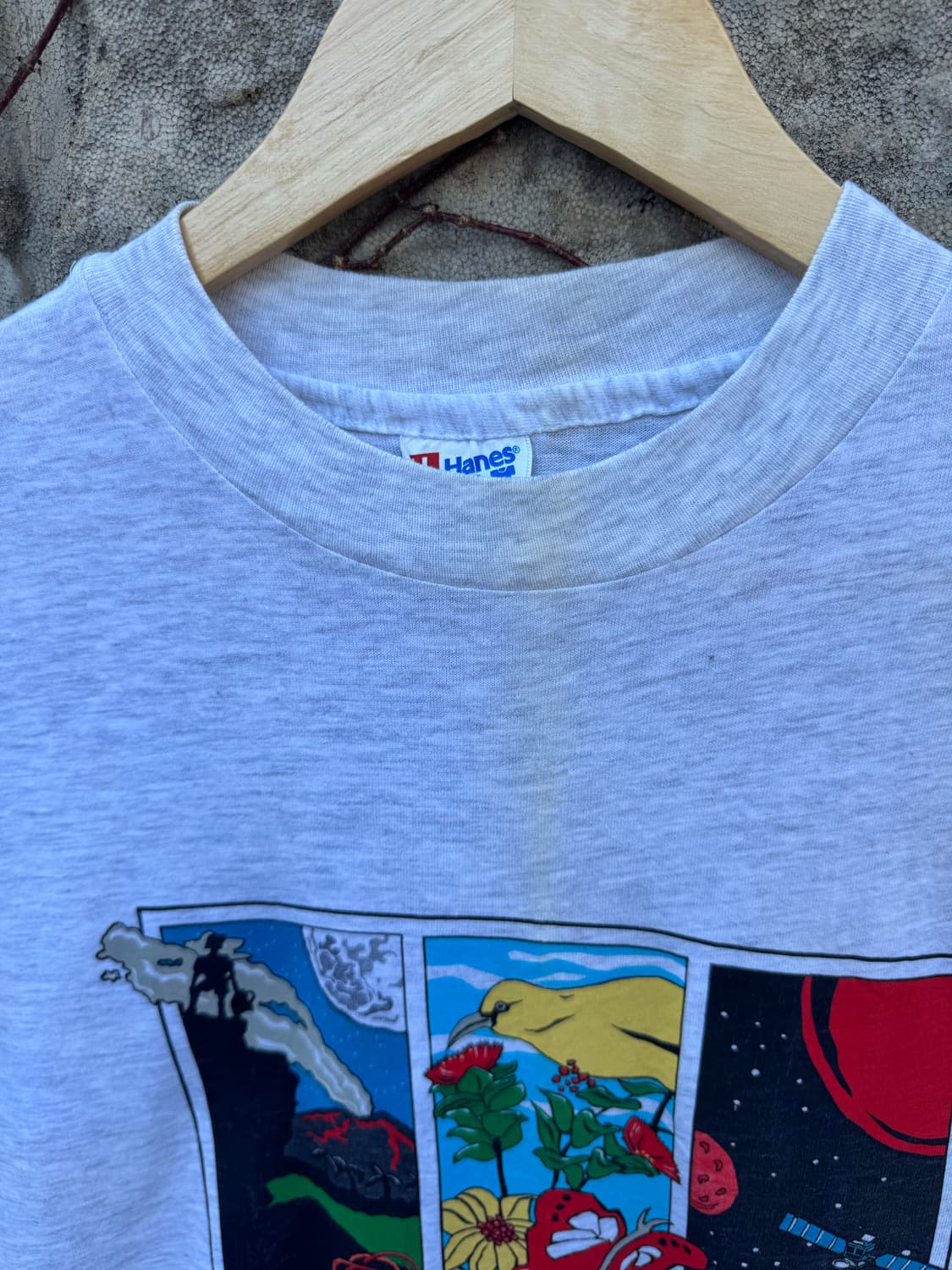 90s 헤인즈 빈티지 싱글스티치 프린팅 반팔 티셔츠 xl 상품이미지5