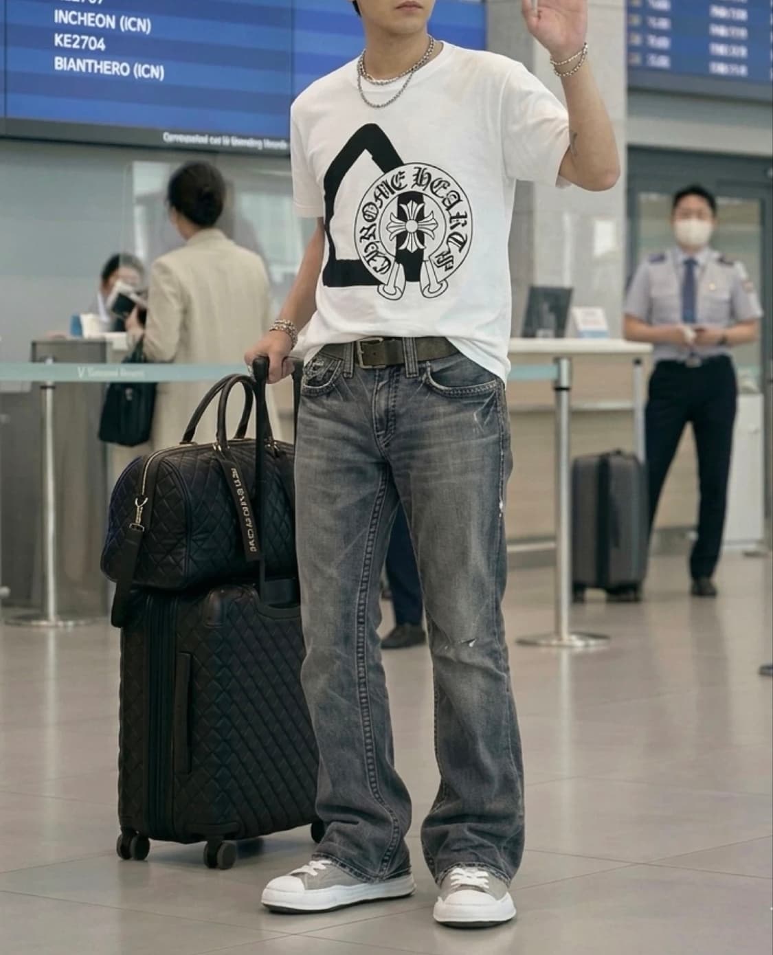 [정품] 크롬하츠 반팔 티셔츠 XL 새제품 상품이미지1