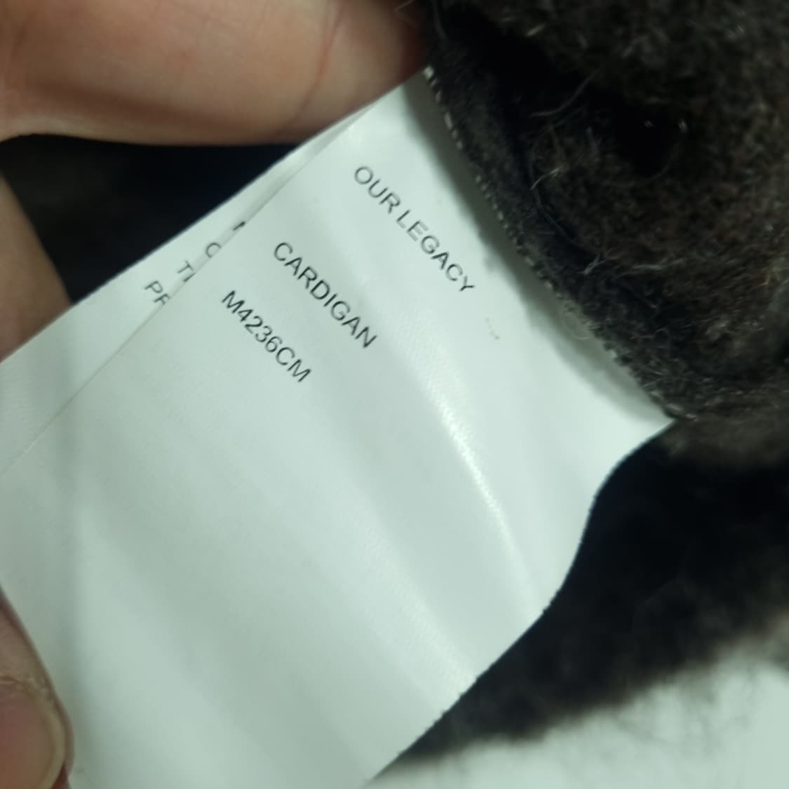 아워레거시 브러쉬드 울 혼방 펠트 가디건 상품이미지3