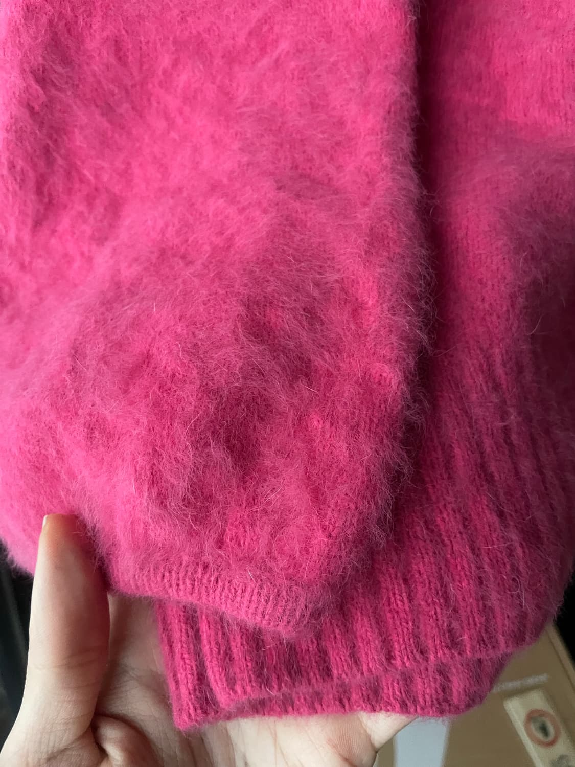 일본 빈티지 울/모헤어 어버핏 니트 상품이미지2