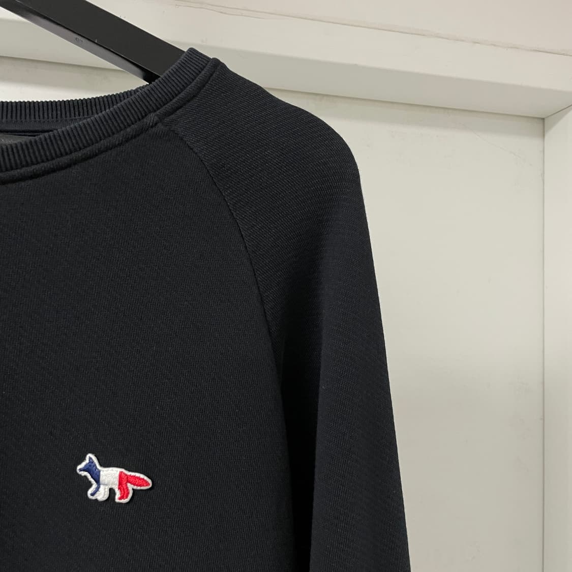 메종키츠네 블랙 맨투맨 M 상품이미지4