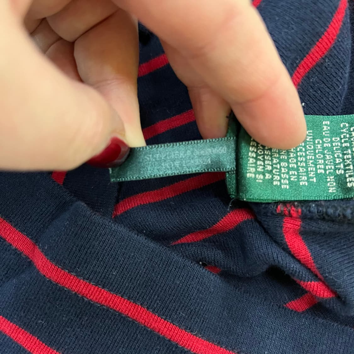 [M] 폴로랄프로렌 여성 스트라이프 코튼 니트 원피스 치마 0108M1 상품이미지4