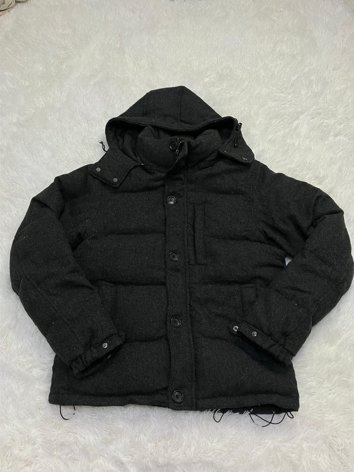 빈티지 차콜 자카드 패딩 y2k 스트릿 갸루 펑키 일본빈티지673 상품이미지1