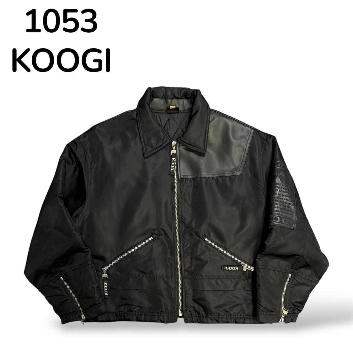 Koogi 블랙 라이더자켓 XL 상품이미지2