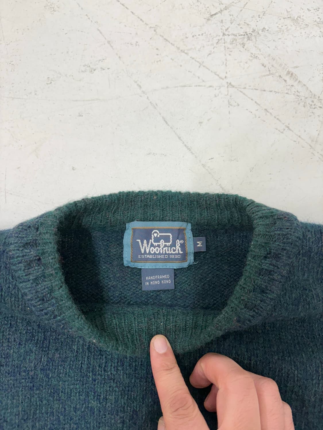 90‘s Wool rich Green wool sweater.  상품이미지5