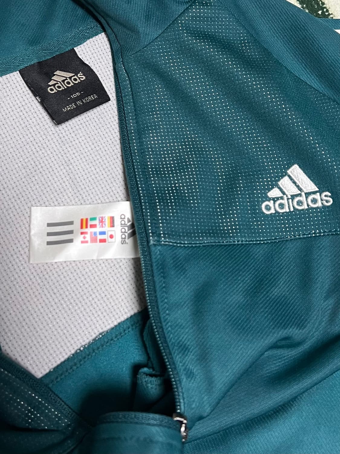 80s adidas vintage green Track Jacket 상품이미지4