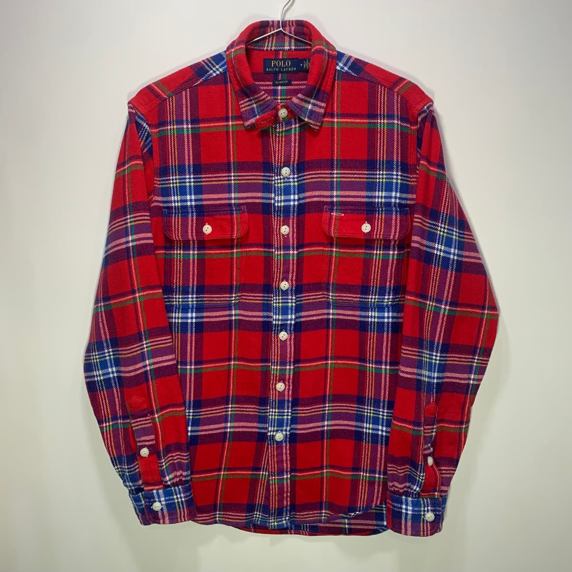 폴로 울 체크 셔츠 상품이미지1