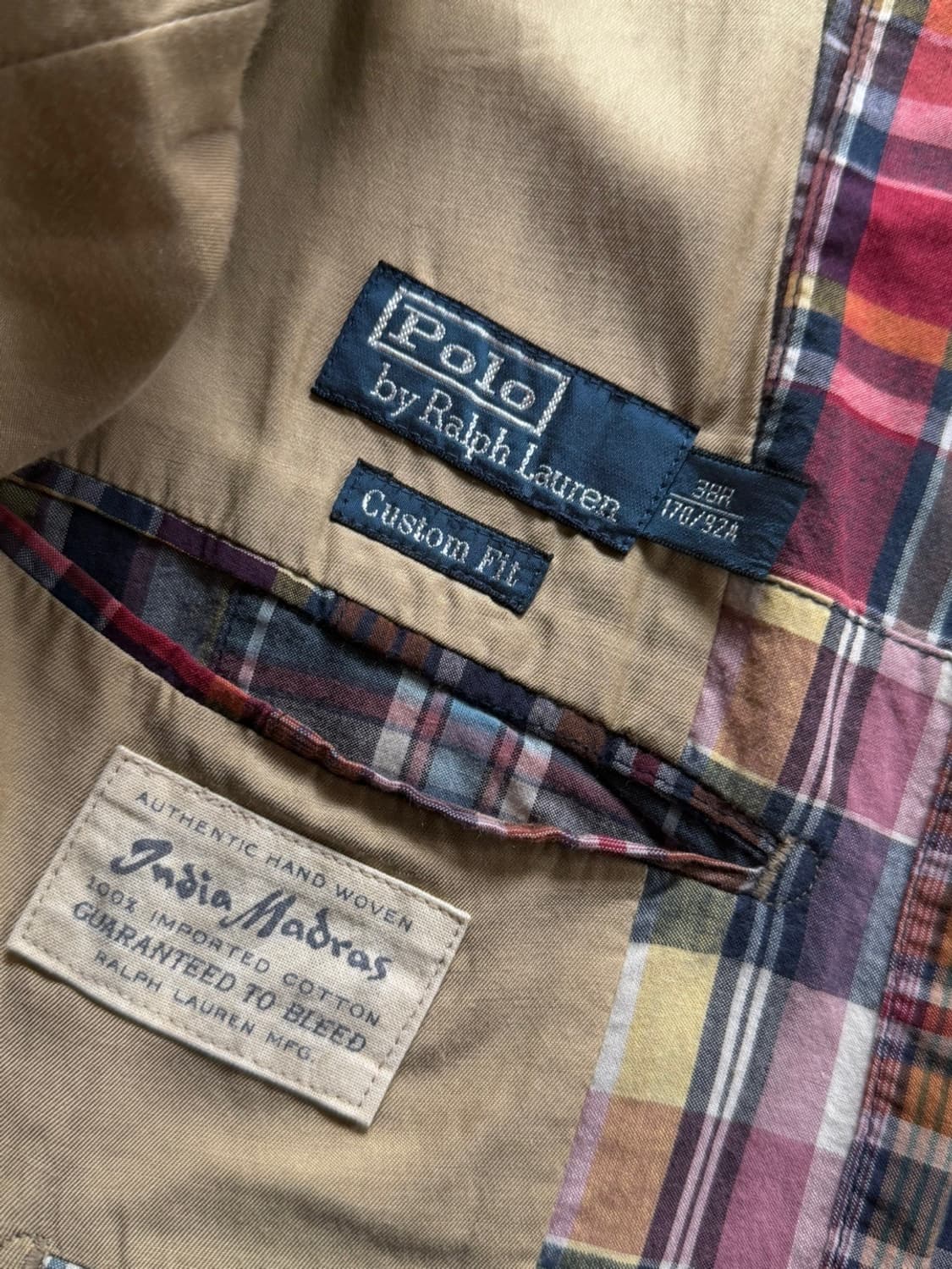 폴로 랄프로렌 마드라스 자켓 100 상품이미지4