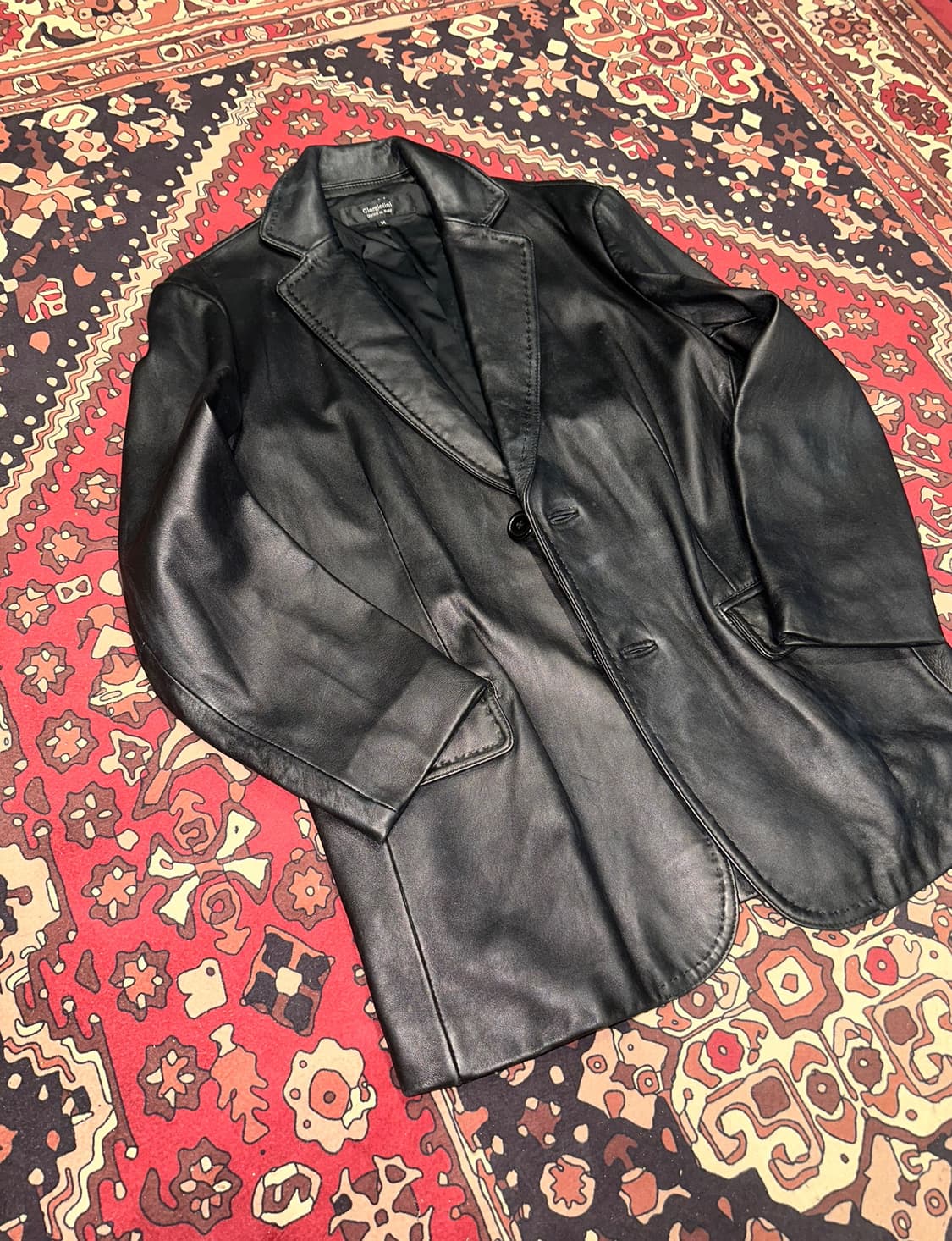 ( M-L ) 가죽자켓 레더자켓 가죽마이 양가죽마이 블레이저 블레이져 상품이미지5