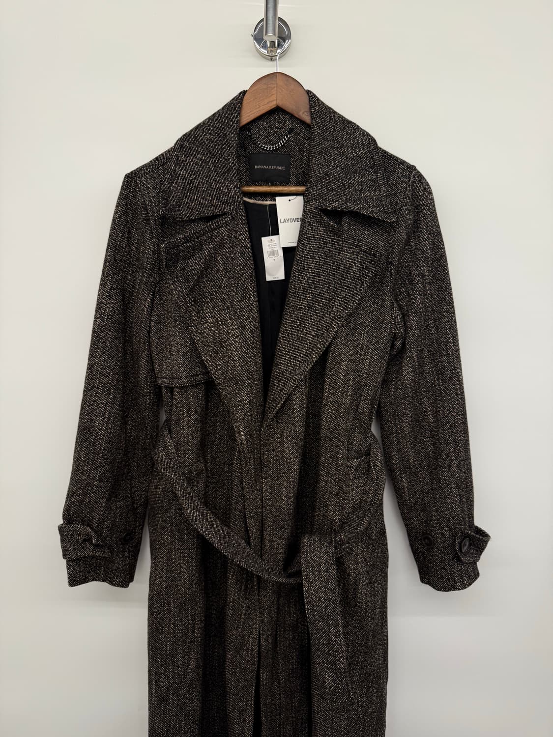 바나나 리퍼블릭 해링본 울코트 상품이미지2