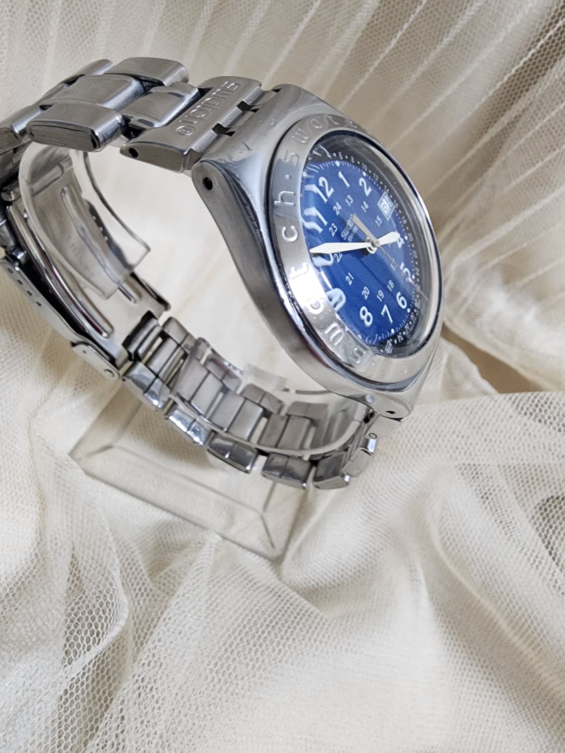 스와치 아이러니 AG 1993 쿼츠 메탈밴드 상품이미지4