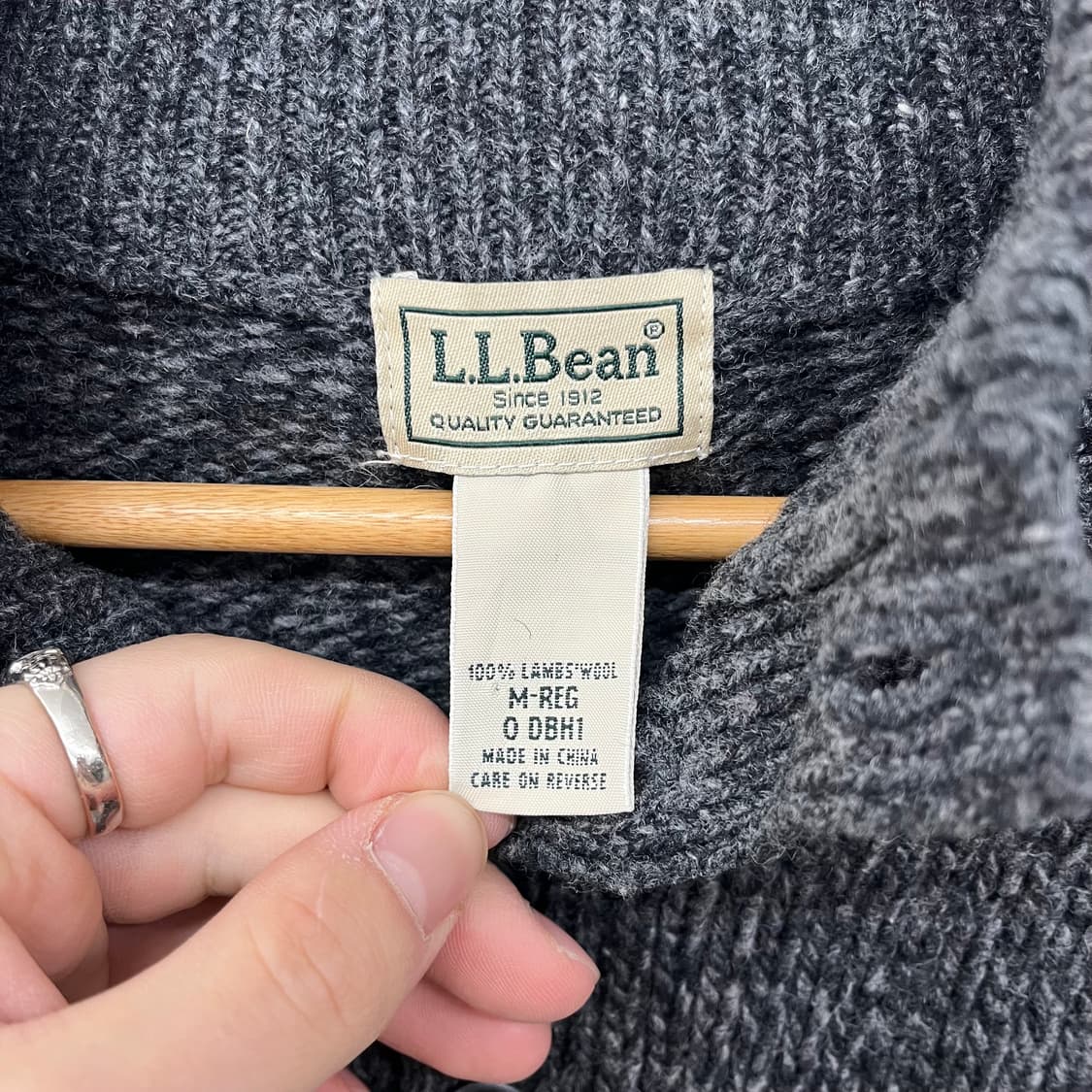 엘엘빈 버튼넥 니트 스웨터 남m 상품이미지5