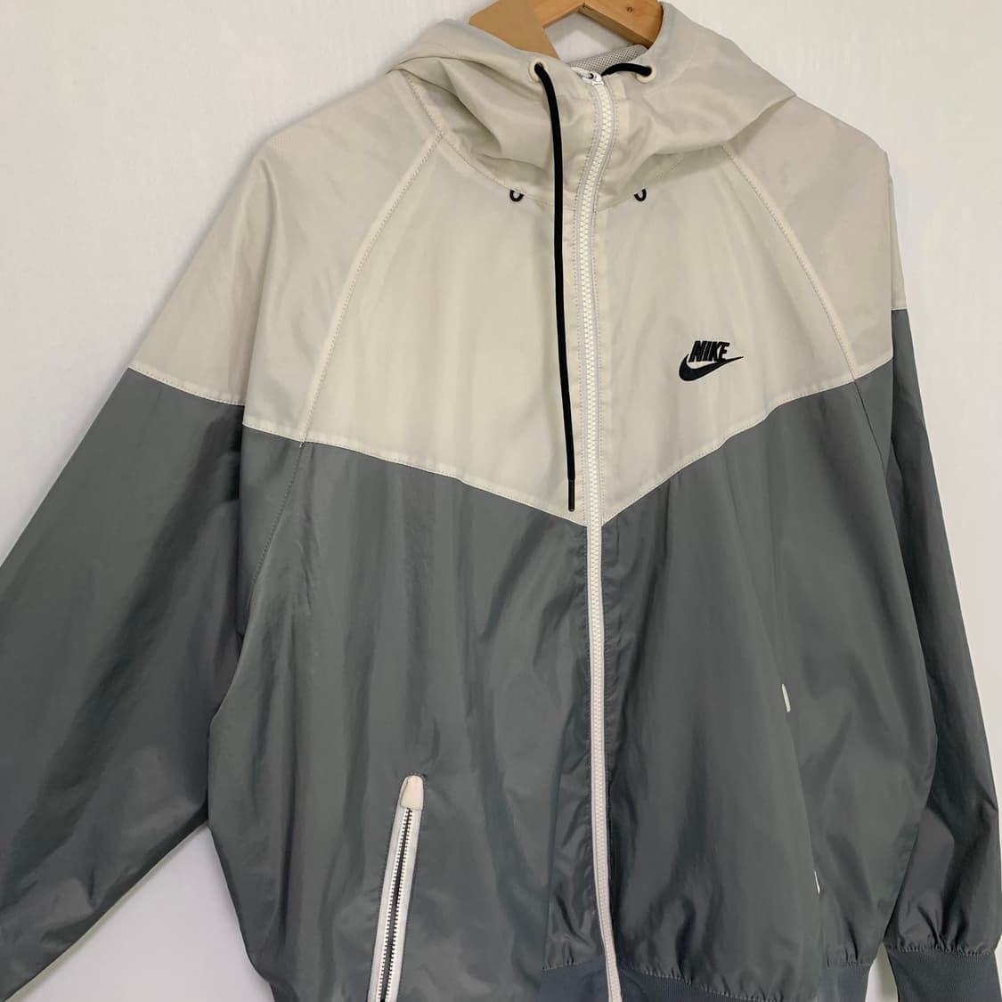 나이키 윈드러너 후드 바람막이 민트 그레이 빈티지 루즈핏 XL 남녀공용 상품이미지3