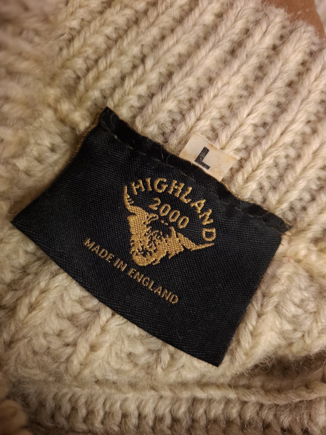 오리지날 영국제조 하이랜드2000 헤비울 코만도니트 상품이미지3