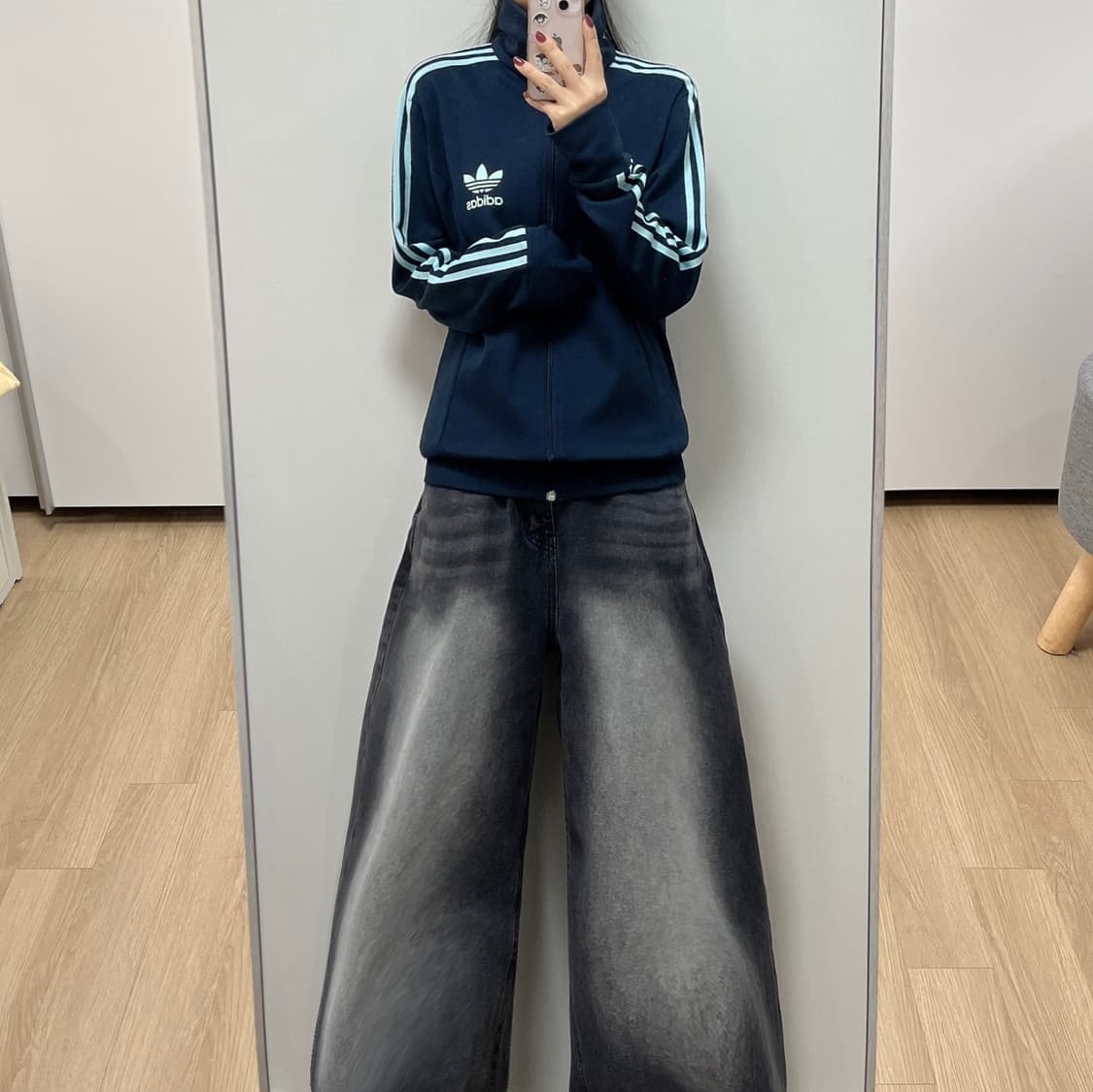 아디다스 유로파 하늘 네이비 트랙탑 져지 상품이미지1