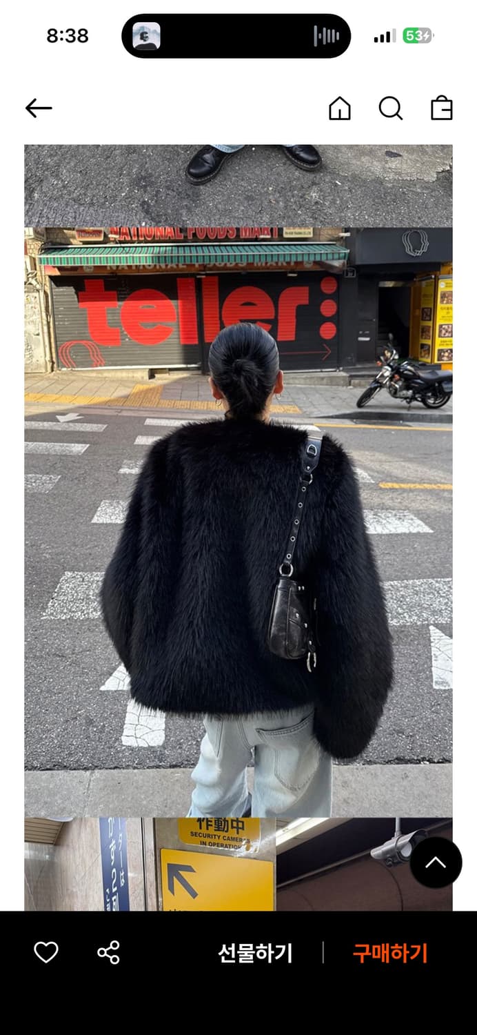 오데스 아멜리아 퍼자켓 블랙  상품이미지4