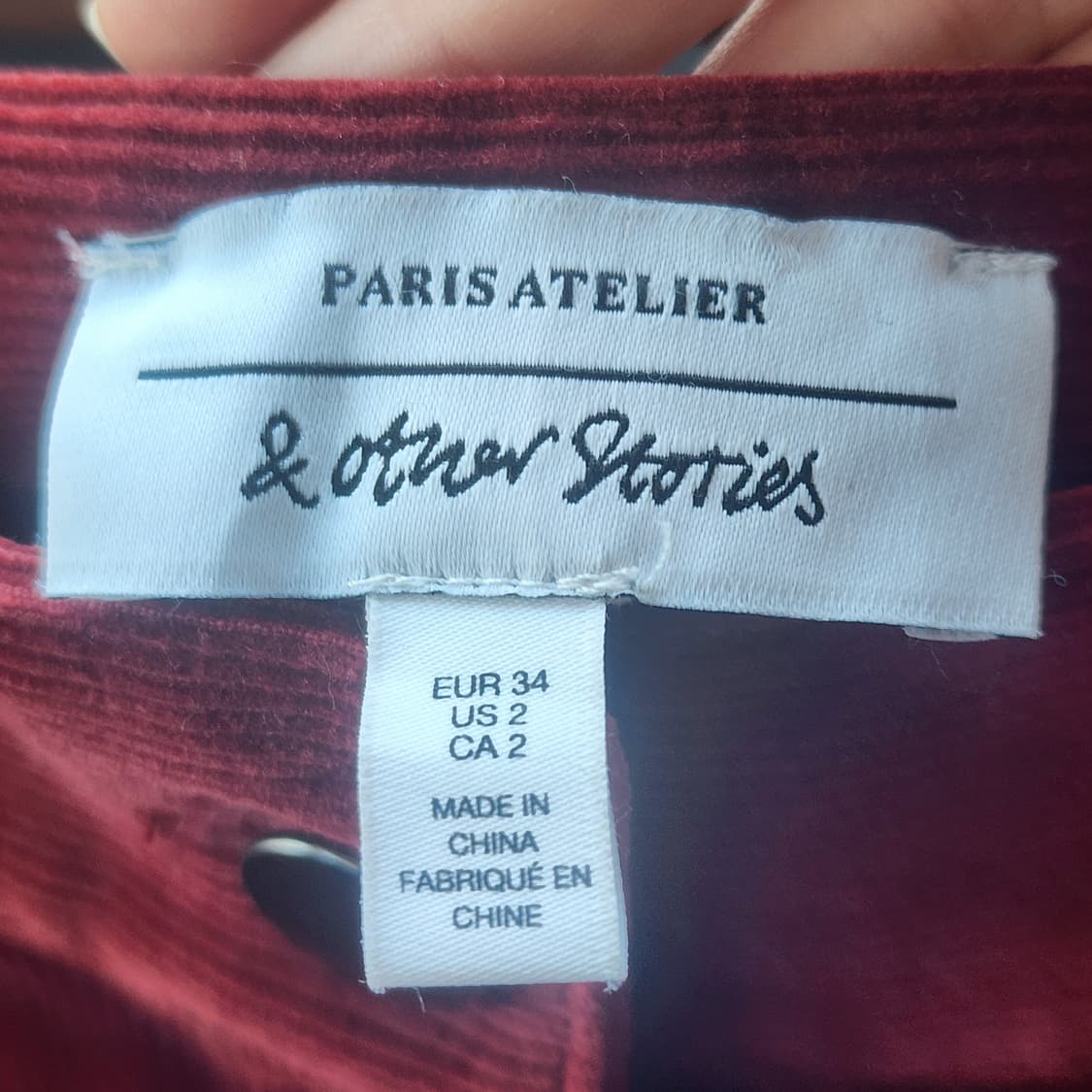 앤아더스토리즈 코듀로이 미니스커트 상품이미지3