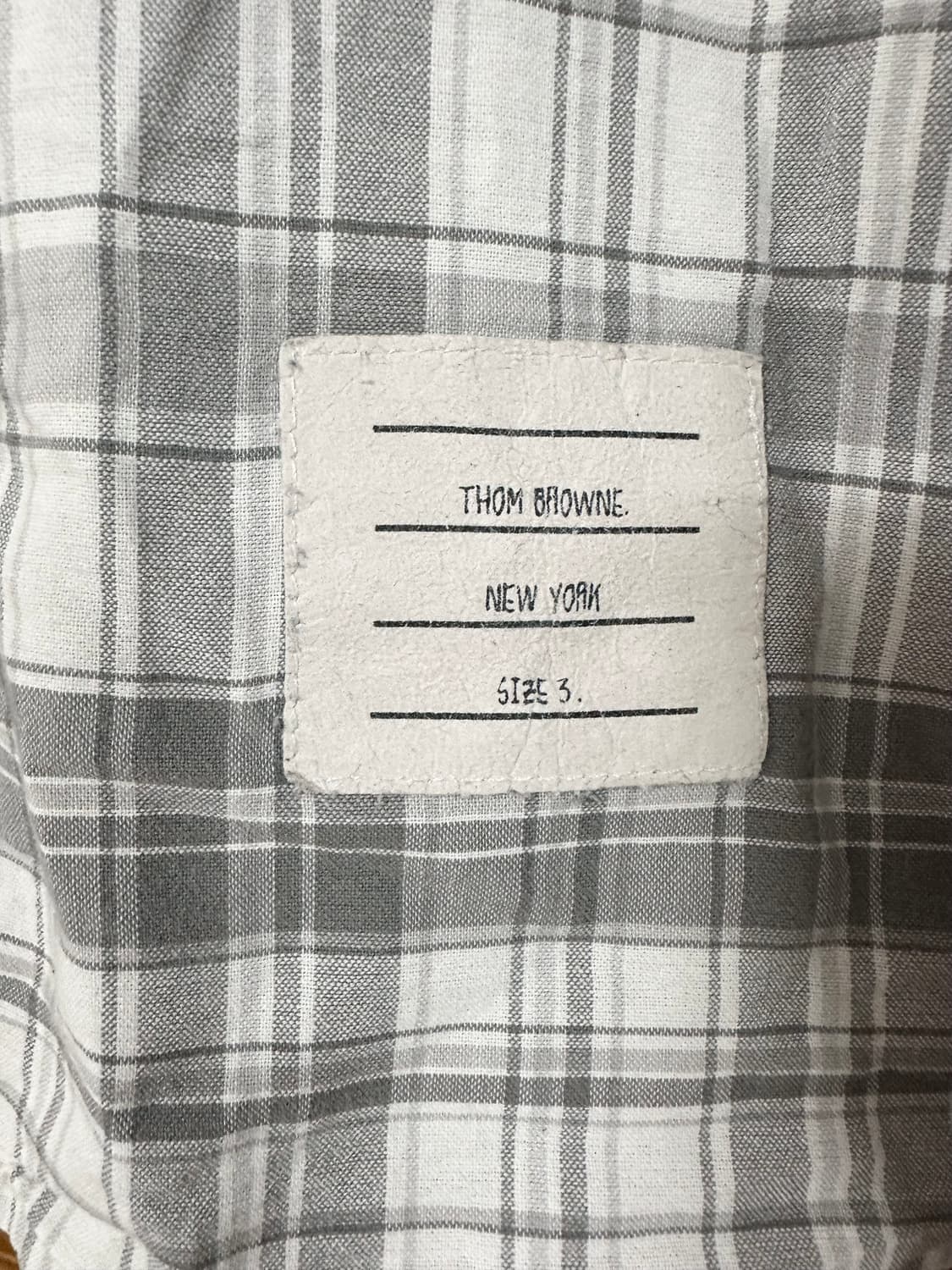 톰브라운 암밴드 체크 셔츠 상품이미지10