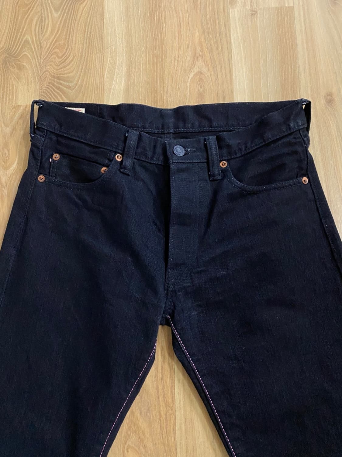 모모타로진 Momotaro Jeans / 0705BK 블랙 셀비지 데님 상품이미지6