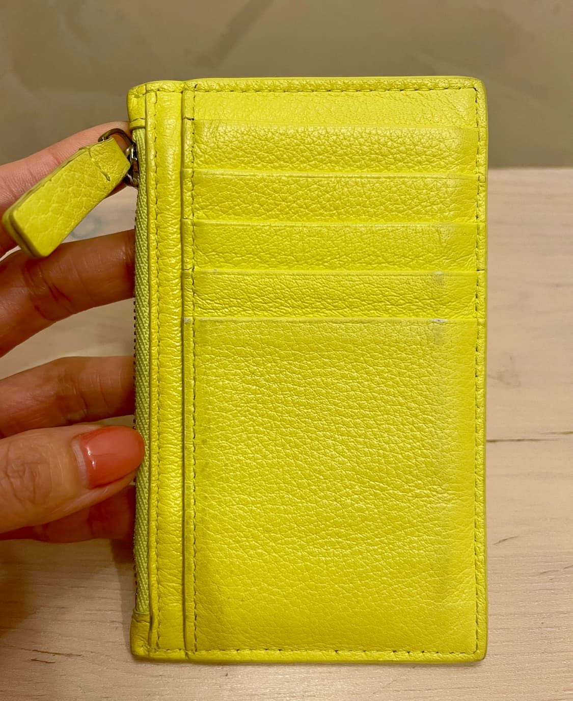 정품 발렌시아가 Everyday 카드지갑/네온옐로 상품이미지4