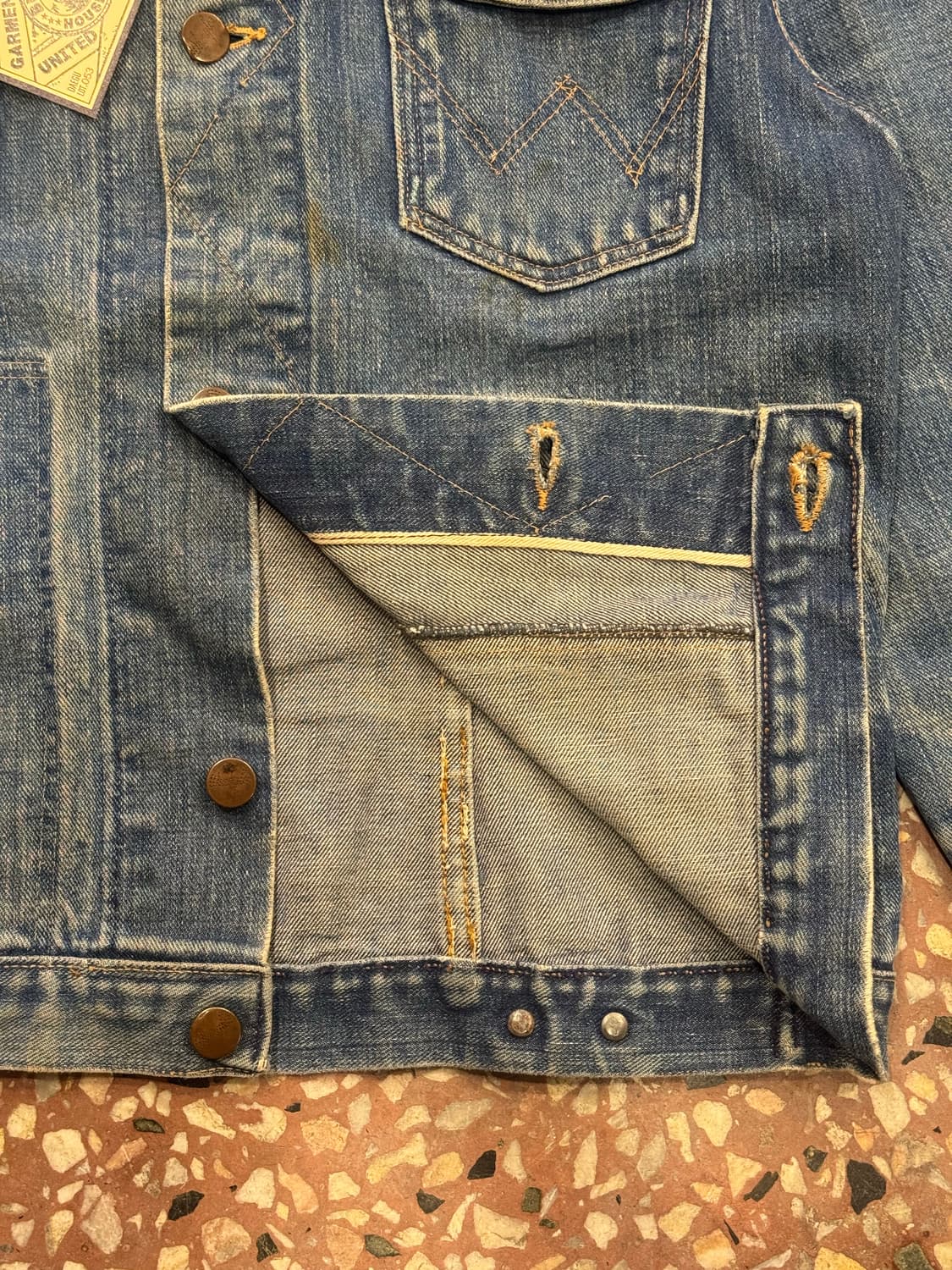 60s Wrangler 124MJ 데님 자켓 (36~38) 상품이미지9