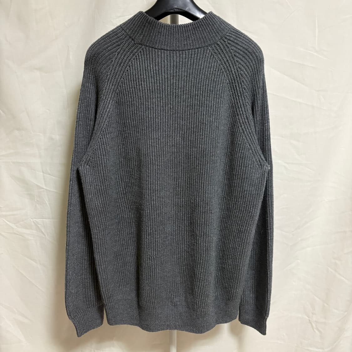 어나더오피스 피셔맨 모크넥 니트 / 그레이, 2(100) 상품이미지7