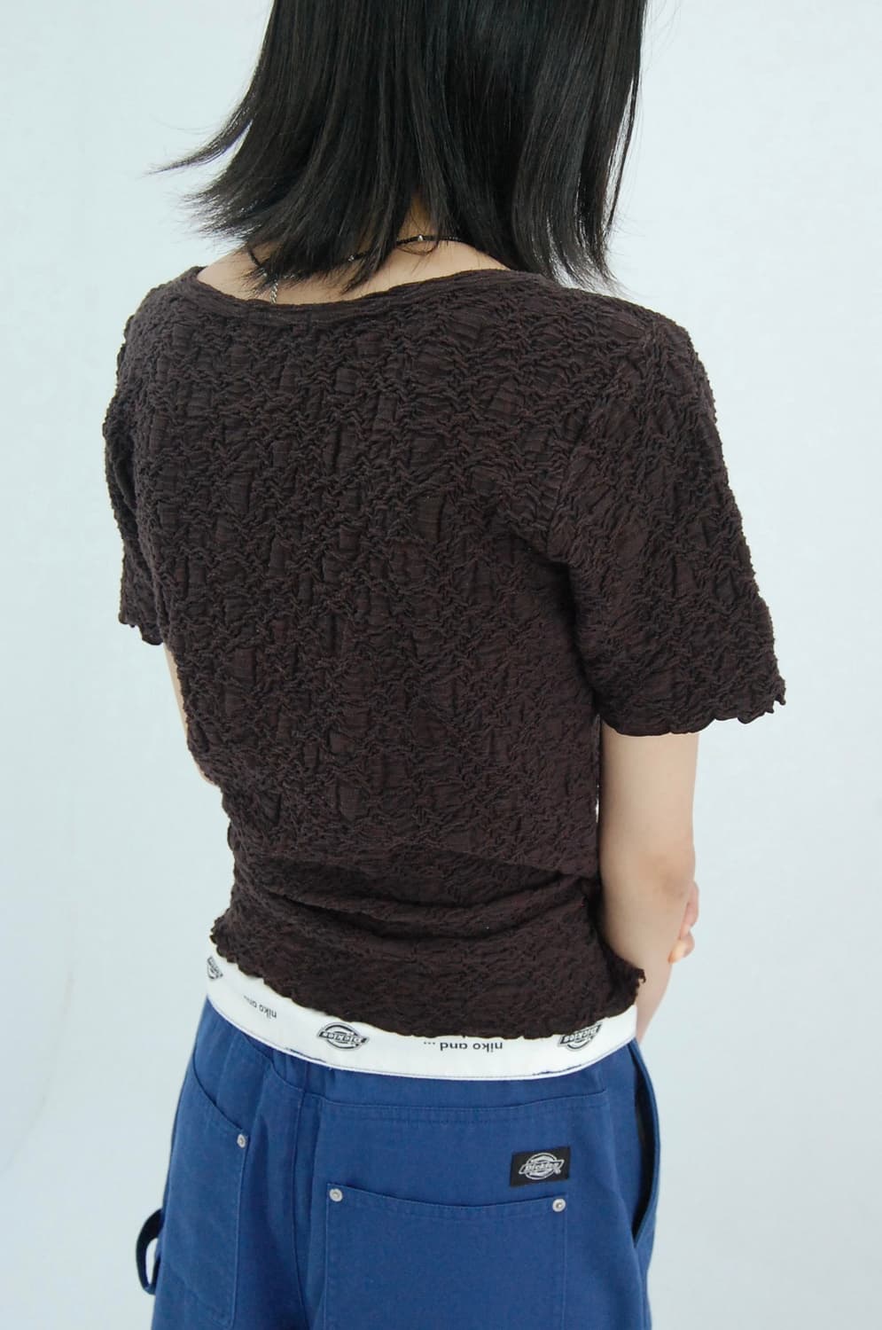 En partie wrinkle top 상품이미지1