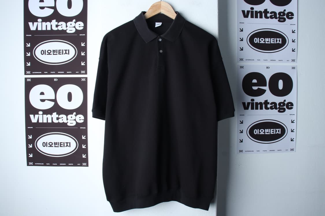 (L-XL) 파르티멘토 반팔 카라 티셔츠 작은사용감 오버핏-H32196 상품이미지2