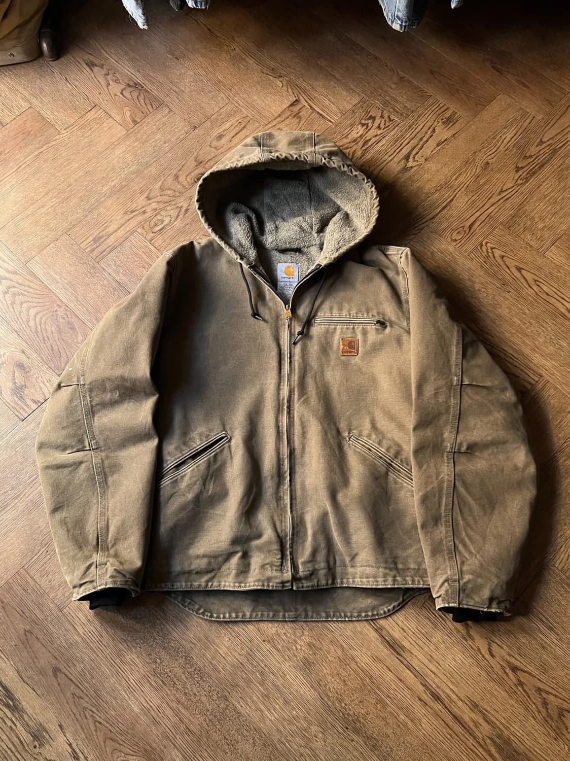 [M]칼하트 USA J141 MRH 빈티지 워싱 시에라 후드 워크 자켓 상품이미지1