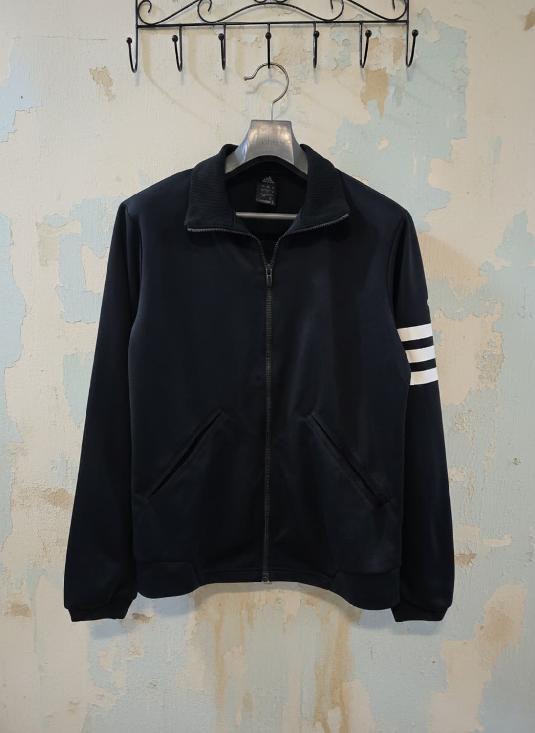 아디다스 블랙 삼선 집업 M 상품이미지1