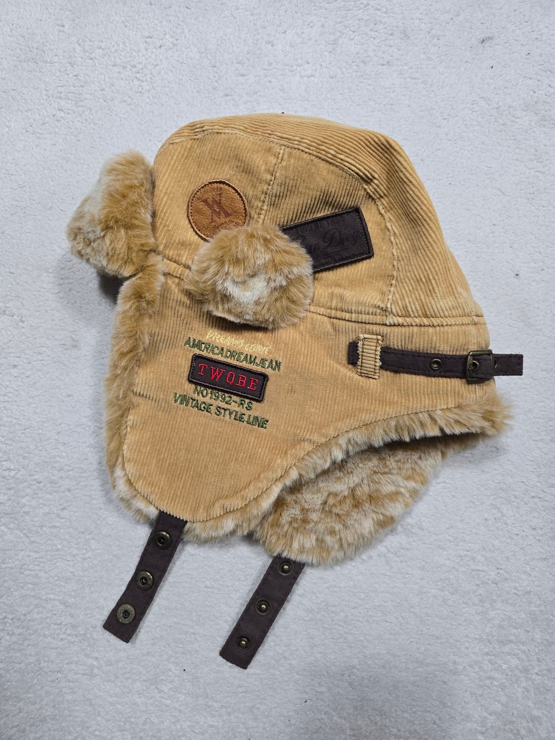 TWOBE 코듀로이 빈티지 트루퍼햇 모자 상품이미지2