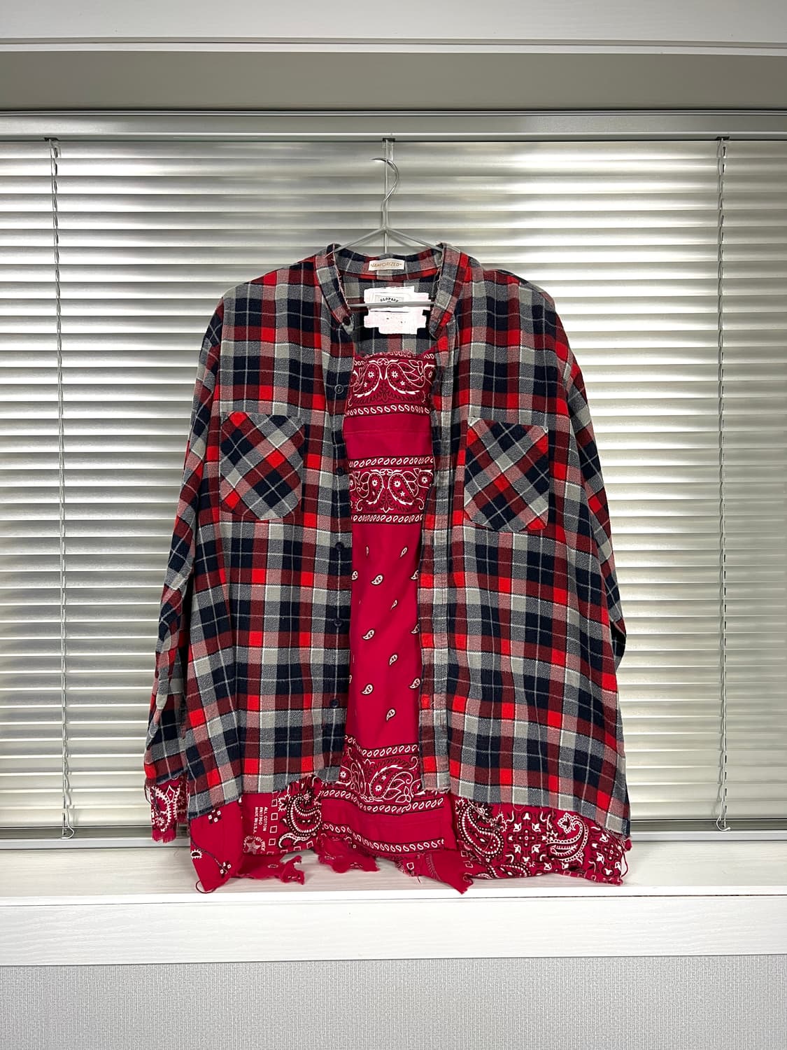 OLDPARK-PAISLEY PULLOVER SHIRT (RED)  상품이미지2