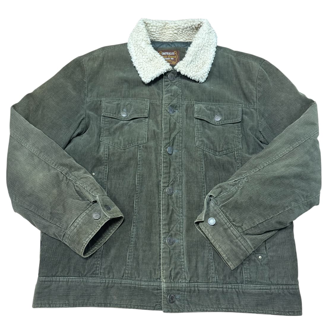 USA 옴파로스 보헤미안 90s양털 카라 골덴 코듀로이 자켓 상품이미지1