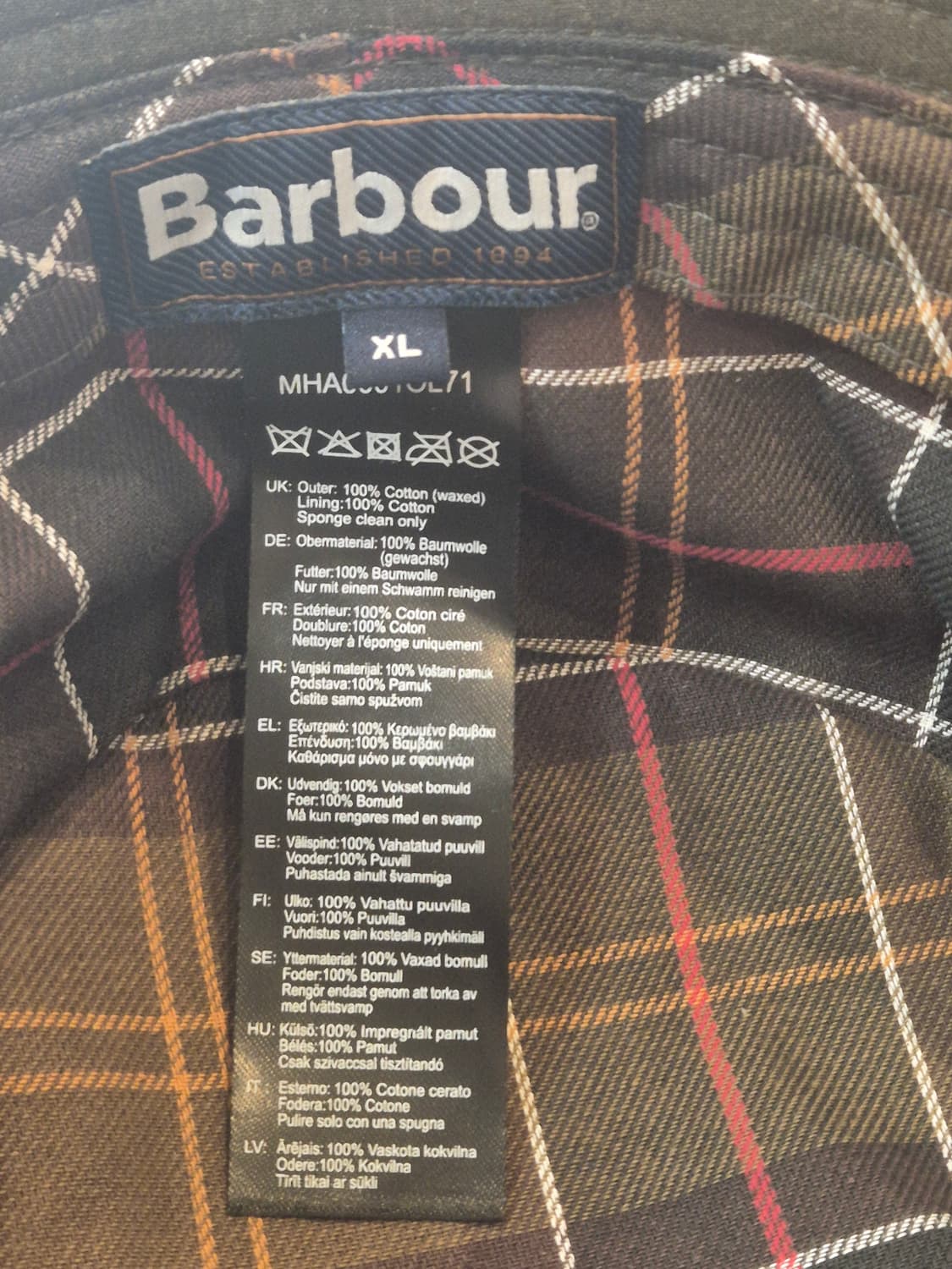 바버 왁스 버킷햇 xl 사이즈 + 뱃지 새상품 상품이미지4