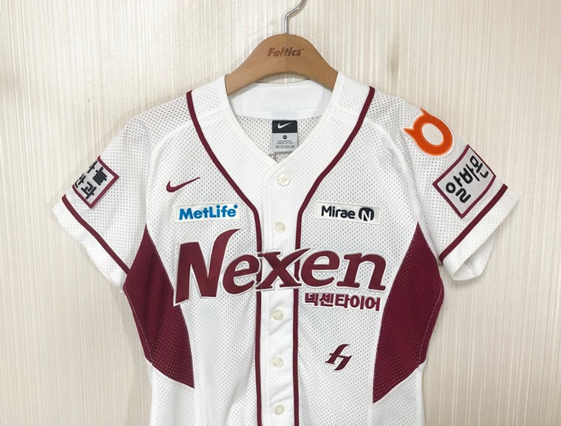 KBO 나이키 넥센(키움)히어로즈 홈유니폼 XXS(80) #14 서건창 상품이미지2