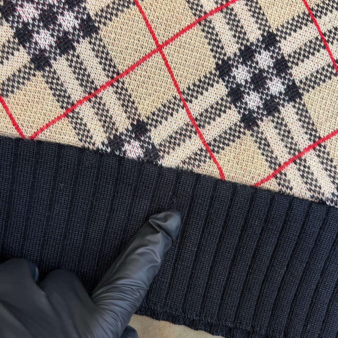 버버리 노바체크 니트 베스트 상품이미지5