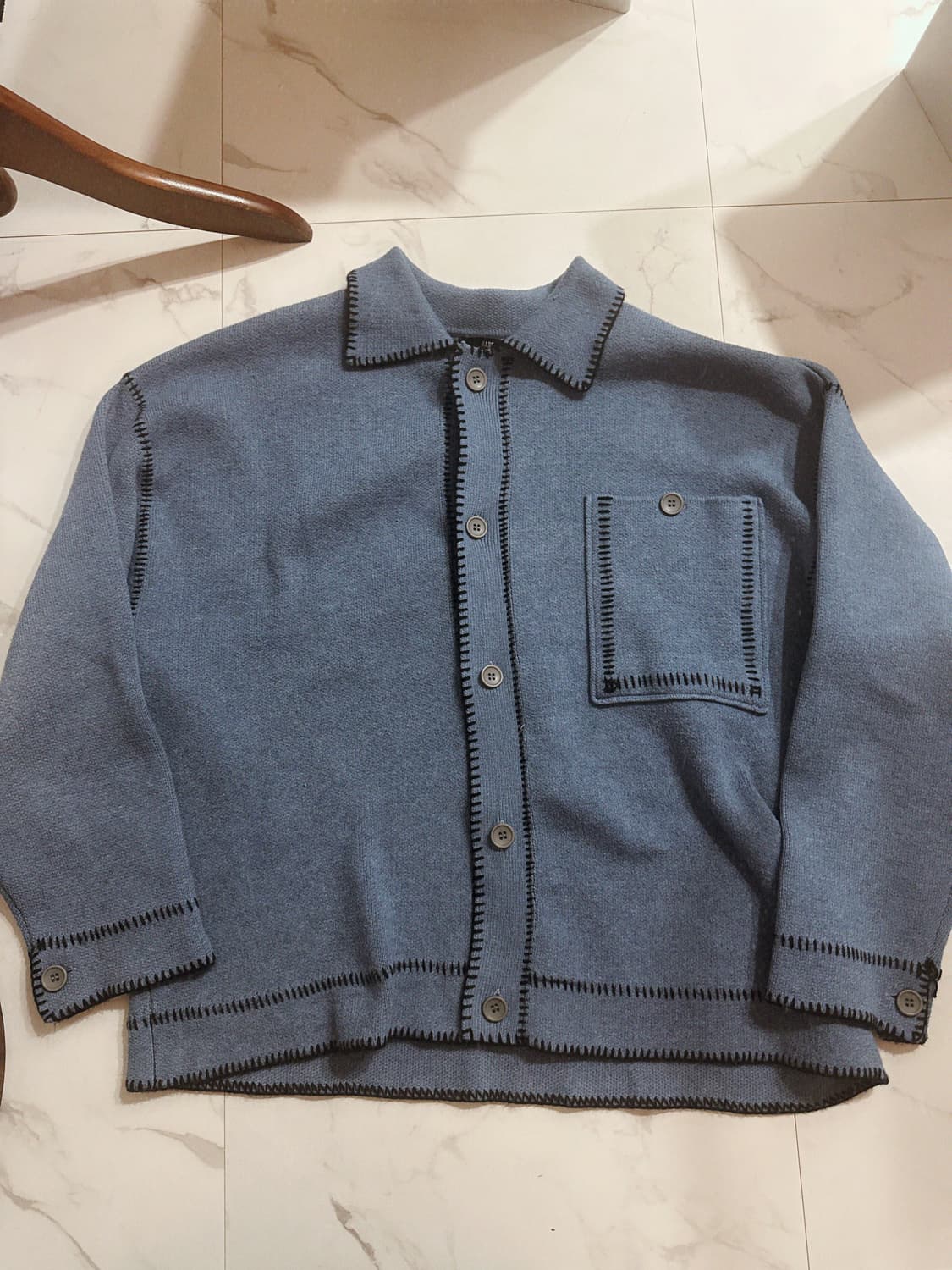 Hare 블랭킷 스티치 니트 자켓 m사이즈 상품이미지1