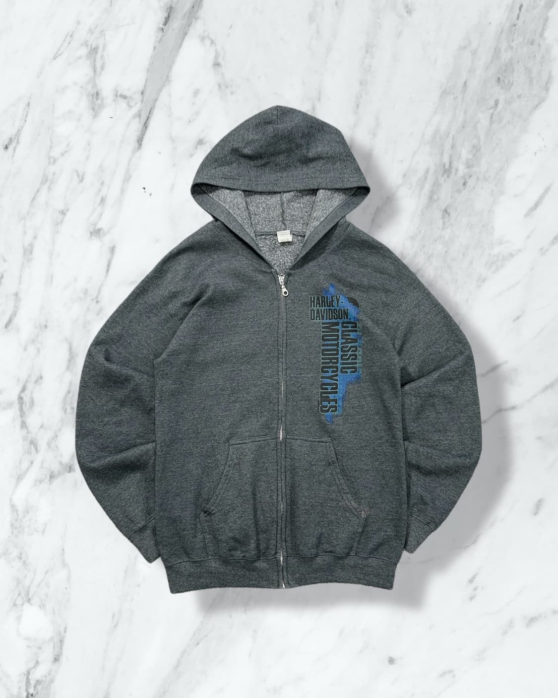 할리 데이비슨 빈티지 클래식 모터사이클 후드집업  상품이미지1