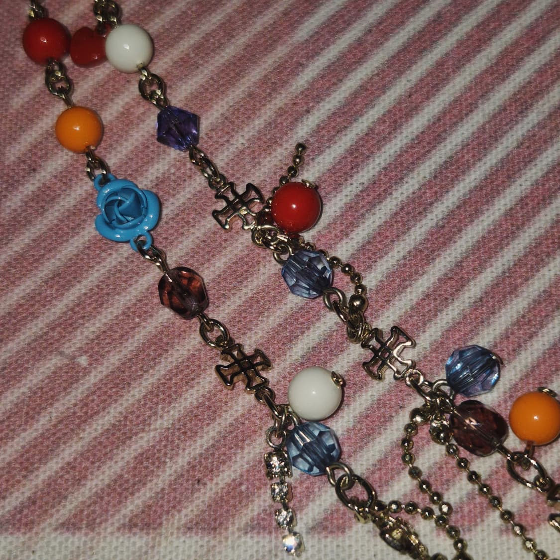 06s 한정 안나수이 스컬&하트 레이어드 목걸이 상품이미지9