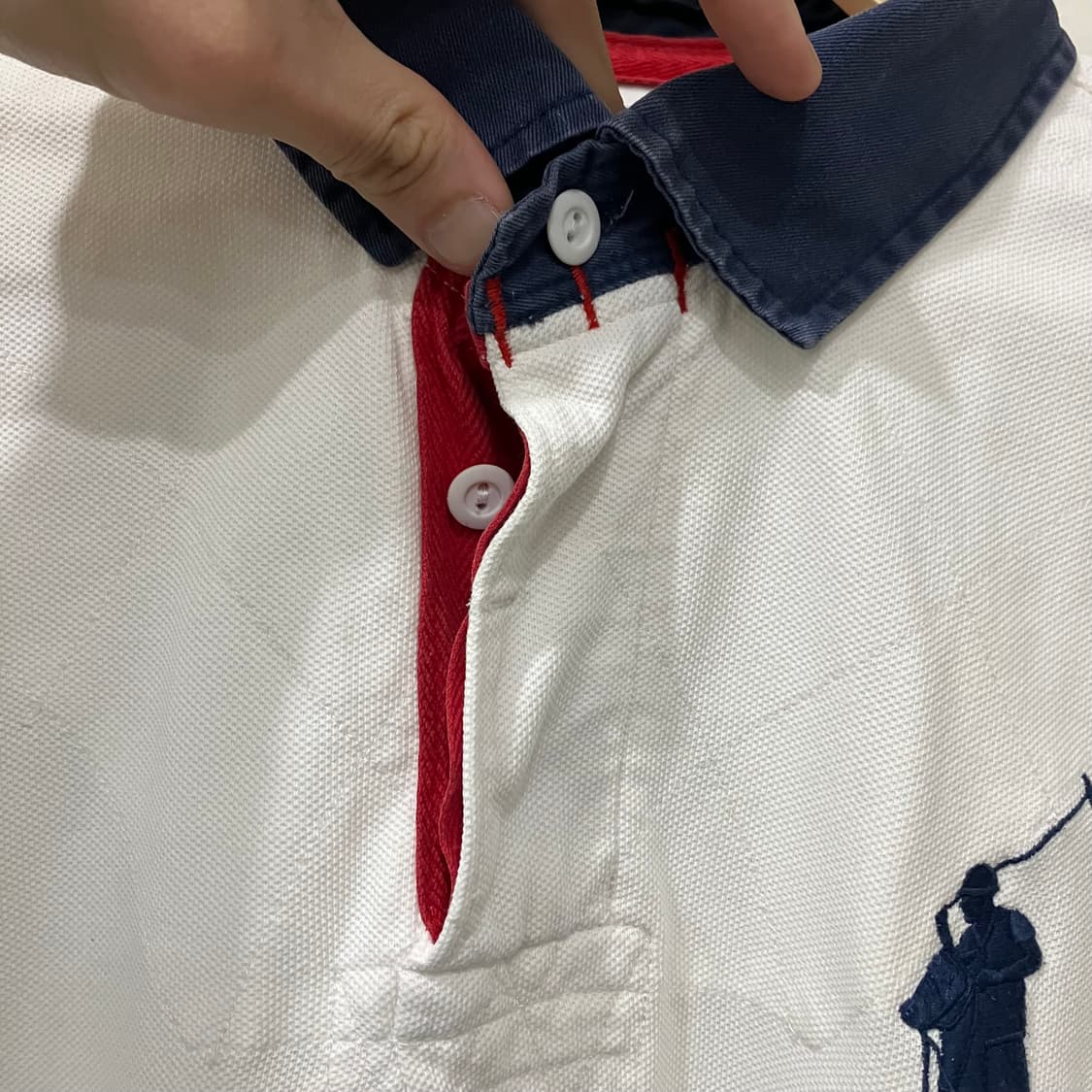 180 폴로 빅포니 배색 카라 반팔 pk 상품이미지3