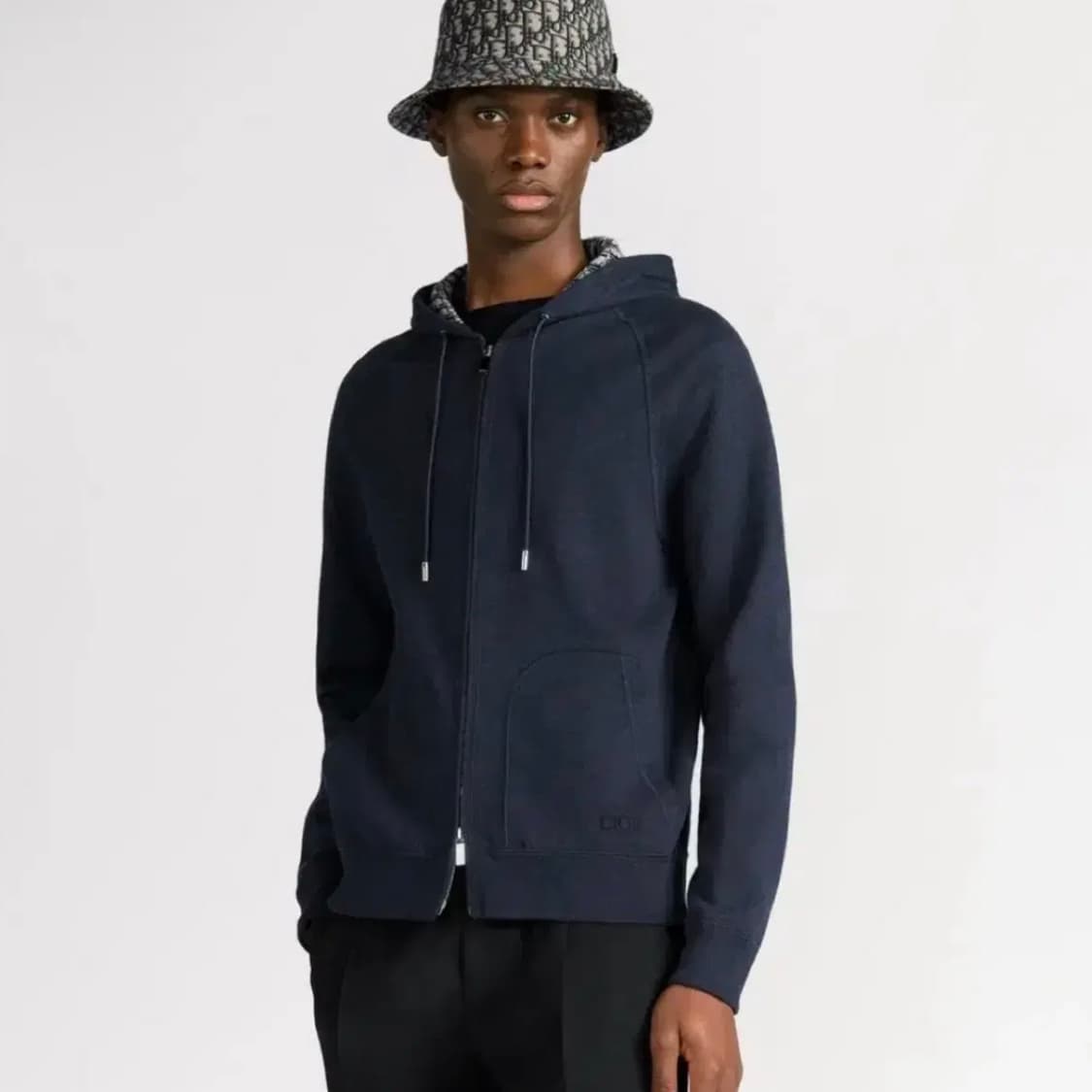 [S급/2XL] 디올 오블리크 캐시미어 후드집업 상품이미지7