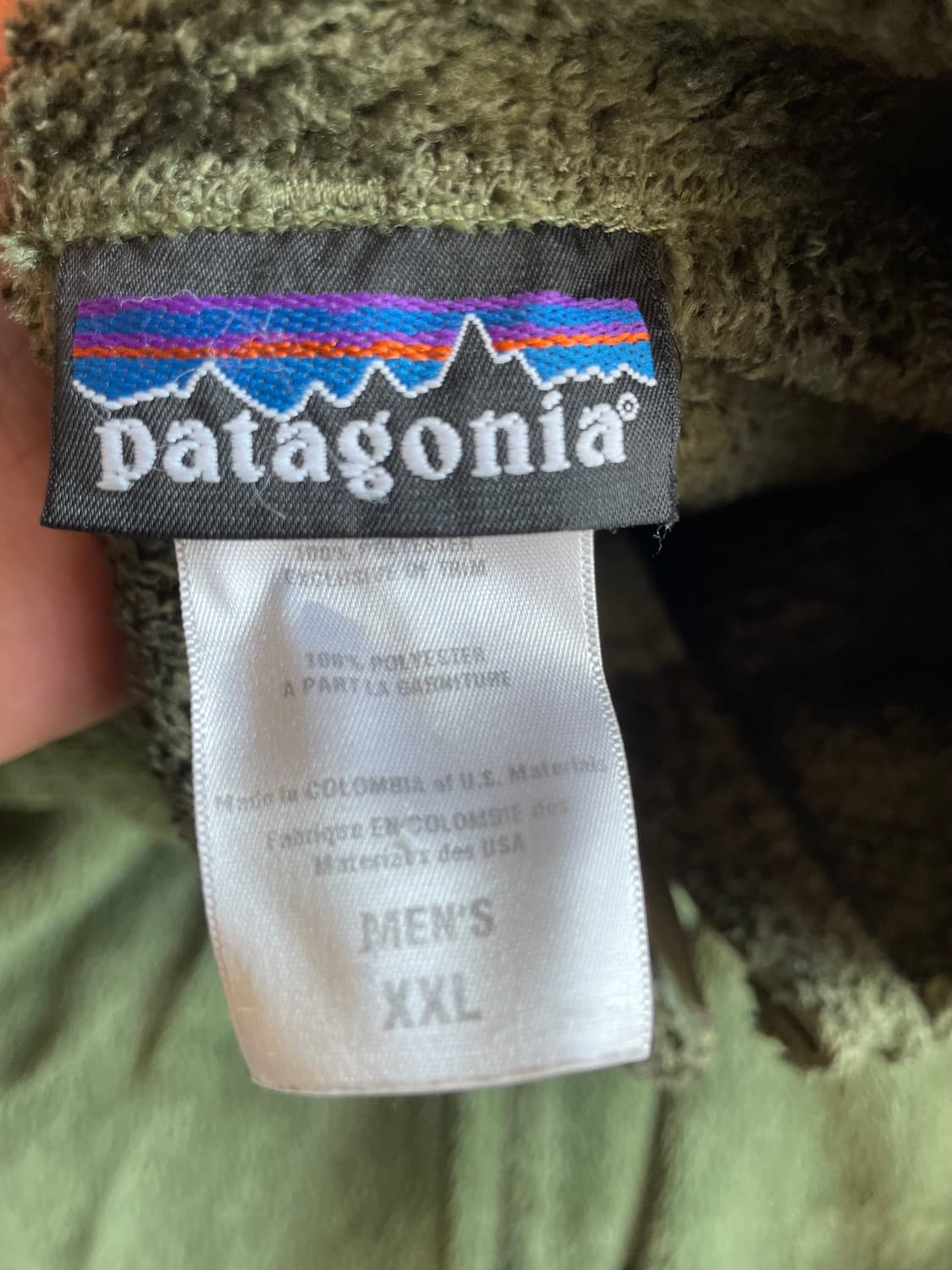 파타고니아 r4 플리스 올리브 xxl 상품이미지3