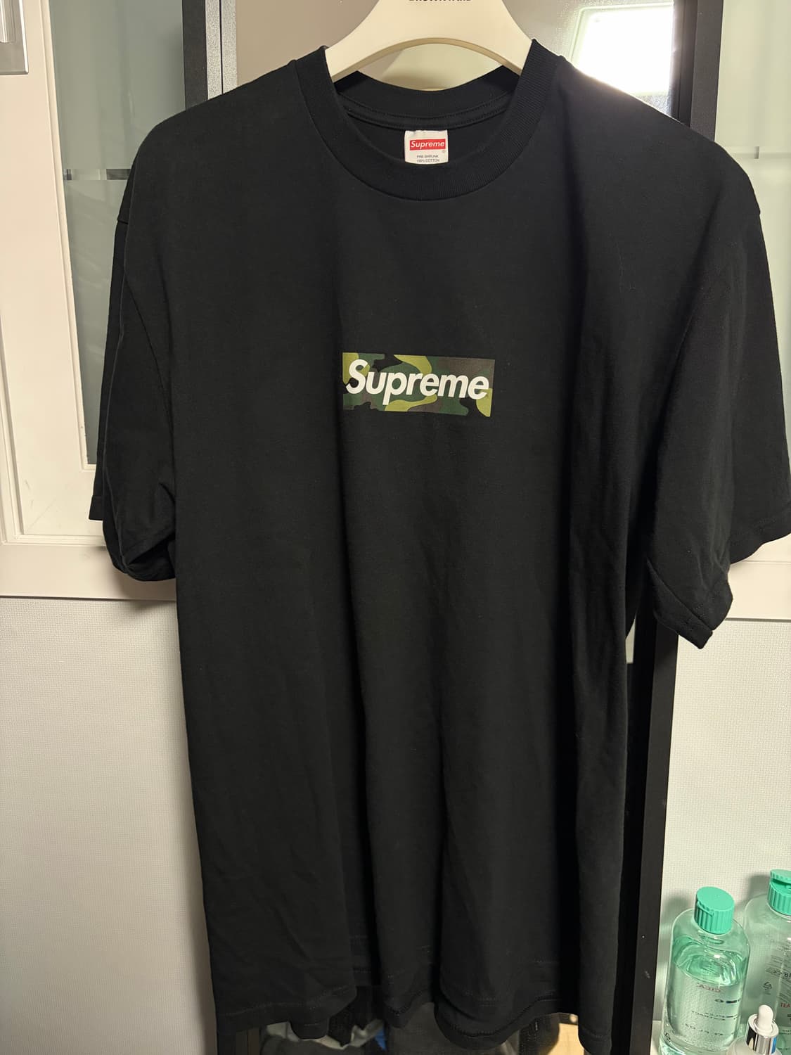 [XL] 슈프림 23fw 카모 박스로고 티셔츠 블랙 상품이미지1