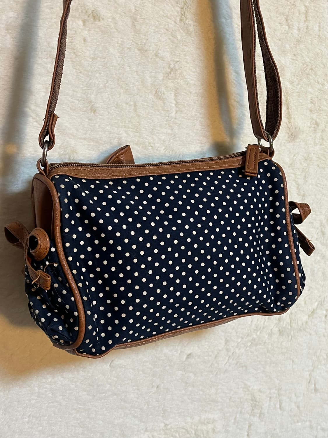 빈티지 도트 리본 갸루 크로스백 상품이미지3