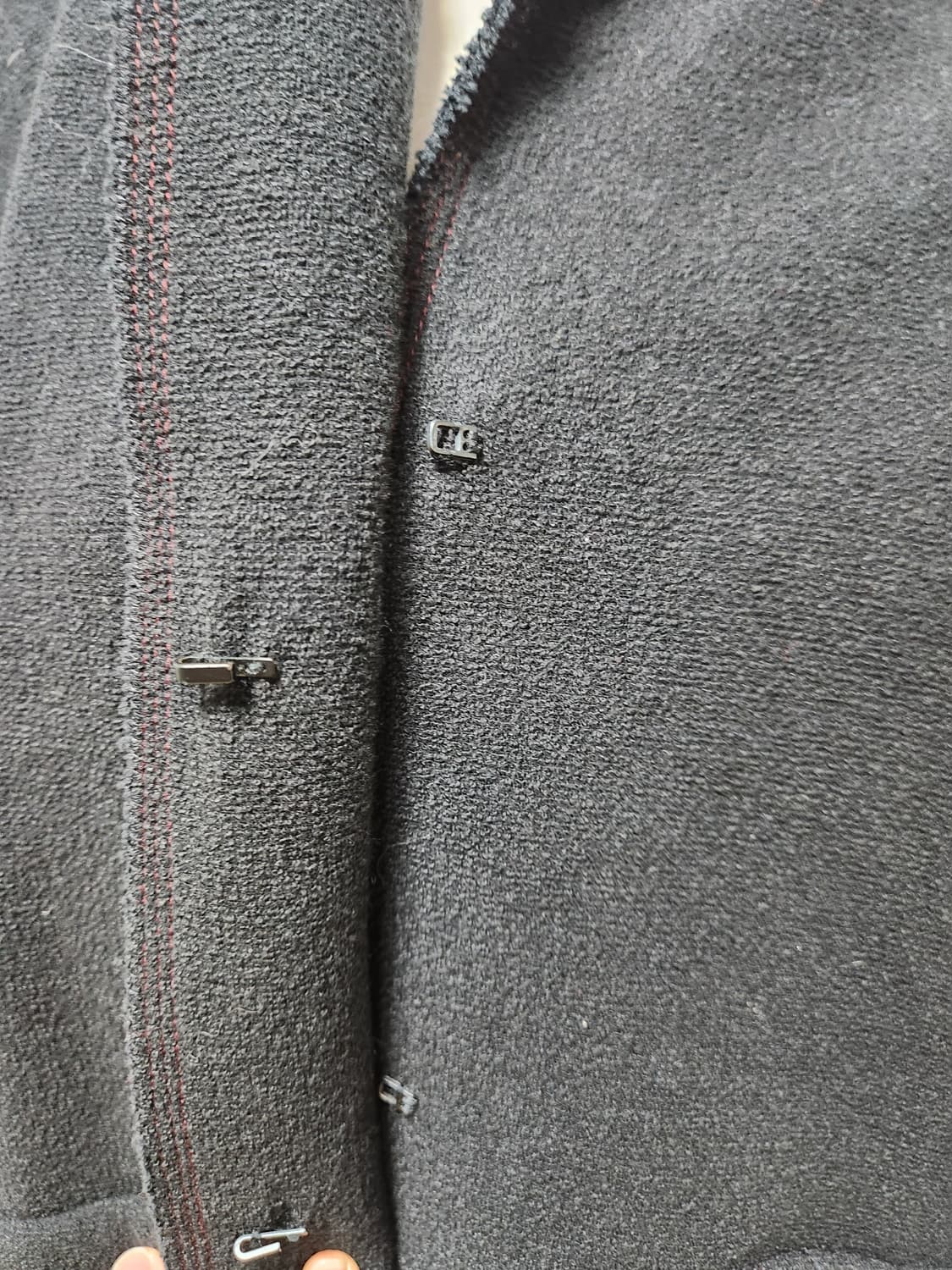 타임블랙 차이나넥 롱 코트(모+면혼방) 상품이미지7