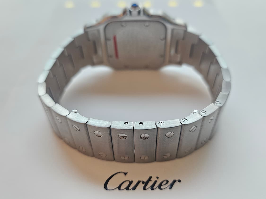 까르띠에 산토스 갈베 라지 스틸 쿼츠 상품이미지3