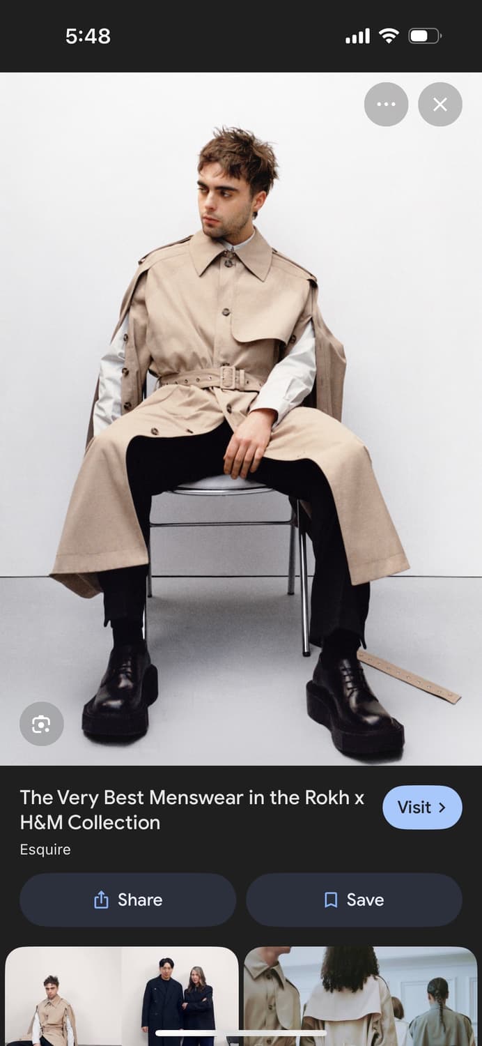 Rokh x h&m 트렌치코트 상품이미지6