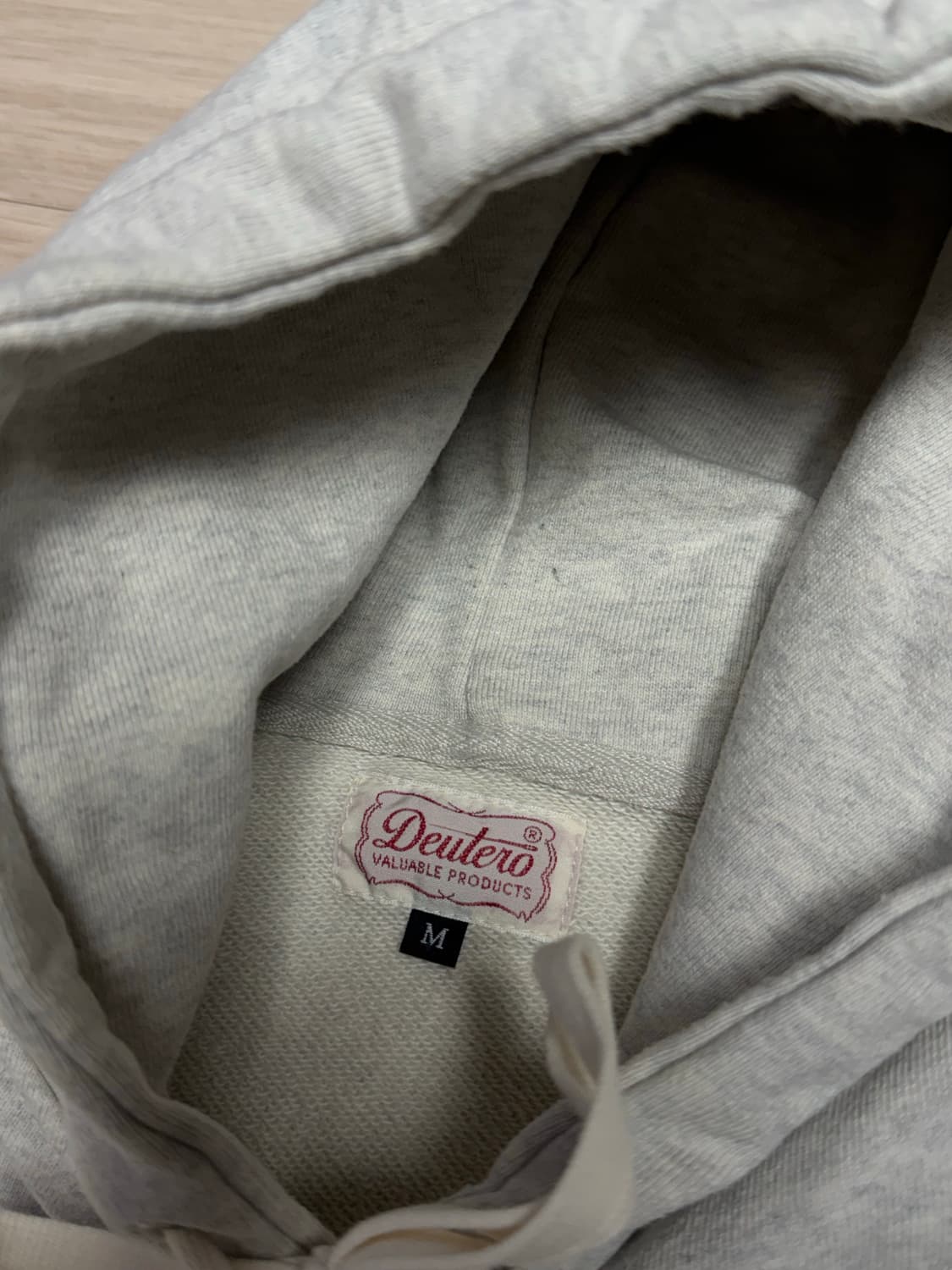 듀테로 후디 스웻 뉴욕 후드티 멜란지그레이 M 상품이미지5