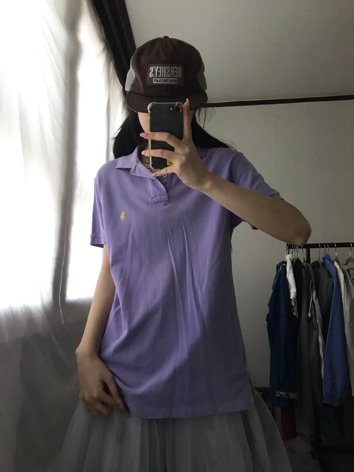 폴로 연보라 반팔티셔츠 상품이미지6